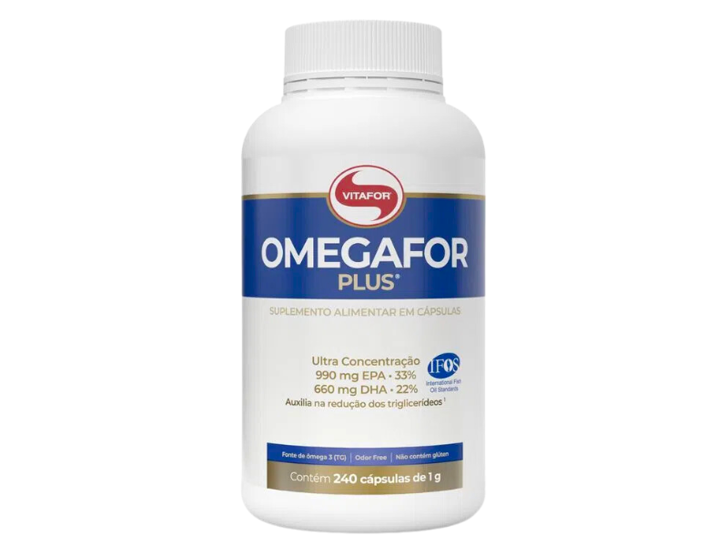 OMEGA 3 PLUS 240CAPS 990MG EPA / 660MG DHA VITAFOR Sua Saúde