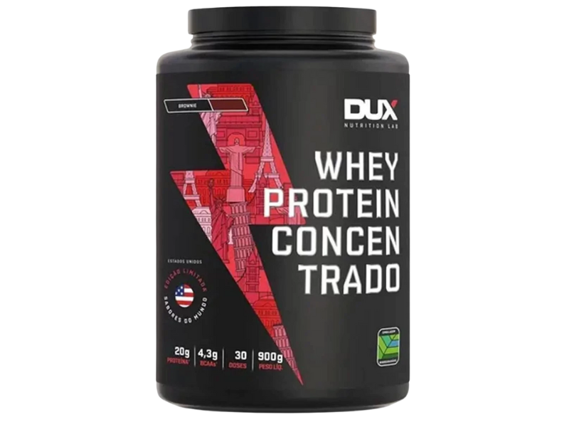 WHEY PROTEIN CONCENTRADO 900G - DUX NUTRITION