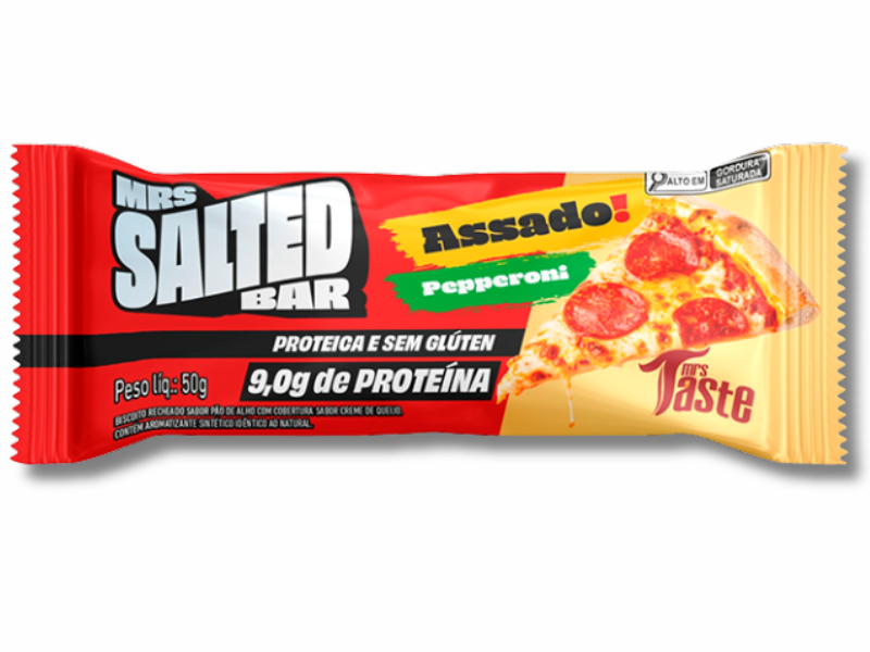 TASTE COOKIES BAR SALTED 12UN 50G - MRS TASTE