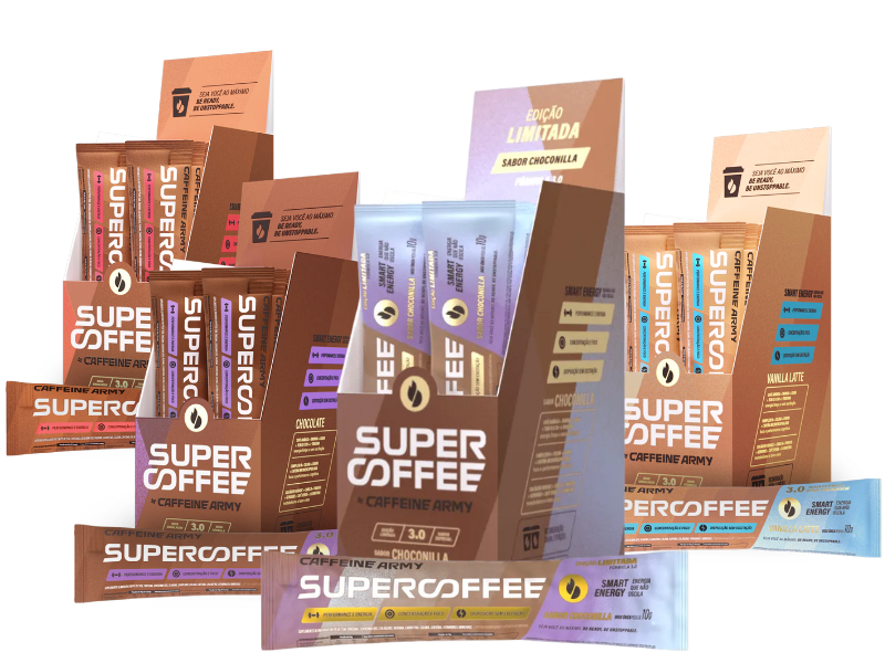 SUPERCOFFEE 3.0 DOSE UNICA 14X10G - CAFFEINE ARMY - Sua Saúde Distribuidora