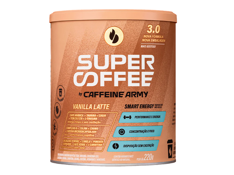 SUPERCOFFEE 3.0 220G - CAFFEINE ARMY - Sua Saúde Distribuidora