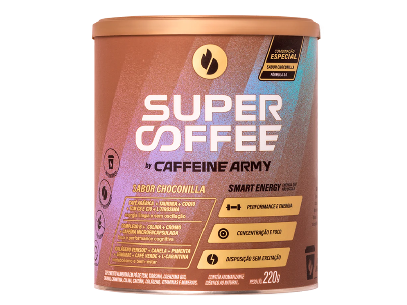 SUPERCOFFEE 3.0 220G - CAFFEINE ARMY - Sua Saúde Distribuidora