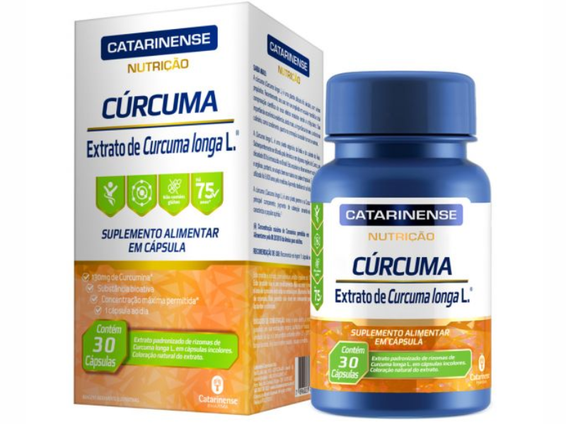 CURCUMA 130MG 30CAPS - CATARINENSE NUTRICAO