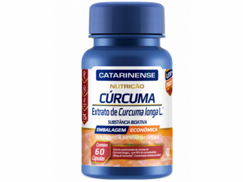 CURCUMA 130MG 60CAPS - CATARINENSE NUTRICAO