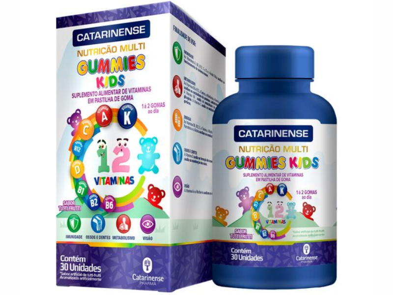 MULTI POLIVITAMINICO GUMMIES 30GMMS - CATARINENSE NUTRICAO