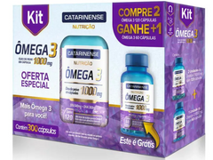 KIT OMEGA 3 1000MG 300CAPS - CATARINENSE NUTRICAO
