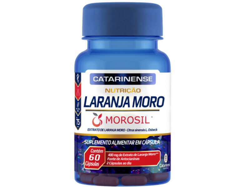 LARANJA MORO 400MG 60CAPS - CATARINENSE NUTRICAO