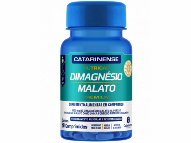 DIMAGNESIO MALATO PREMIUM 60CAPS - CATARINENSE NUTRICAO