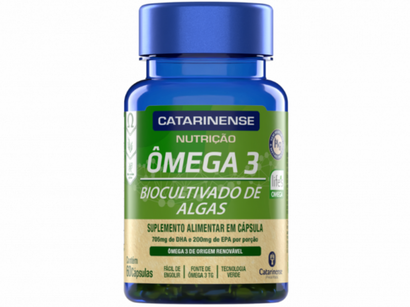 OMEGA 3 BIOCULTIVADO DE ALGAS 60CAPS - CATARINENSE NUTRICAO