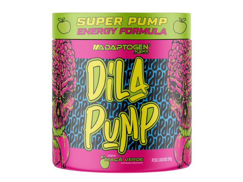 PRÉ-TREINO DILA PUMP (SEM CAFEÍNA) 318G - ADAPTOGEN - Sua Saúde Distribuidora