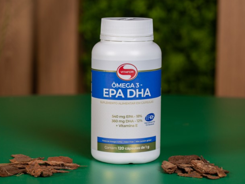 OMEGA 3 EPA DHA 120CAPS 540MG EPA / 360MG DHA - VITAFOR - Sua Saúde Distribuidora