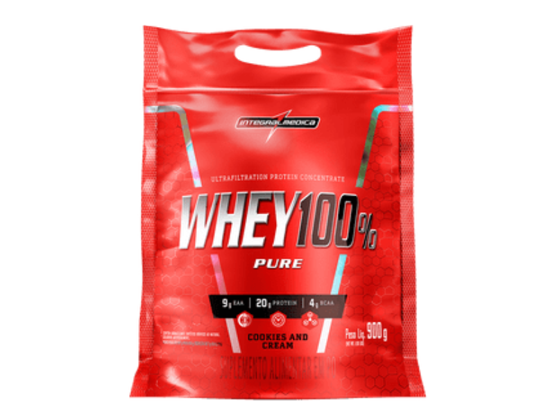 WHEY 100% PURE 900G REFIL - INTEGRALMEDICA