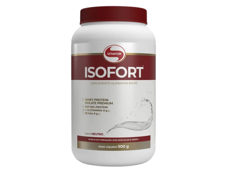 WHEY ISOLADO ISOFORT 900G - VITAFOR - Sua Saúde Distribuidora