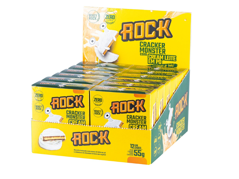 CRACKER MONSTER 12UN 55G - ROCK - Sua Saúde Distribuidora