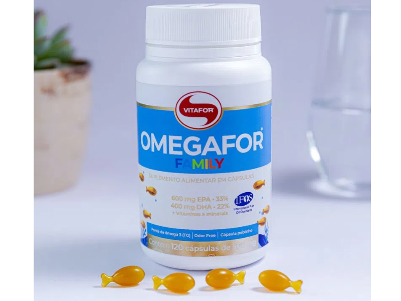 OMEGA 3 FAMILY 60CAPS 600MG EPA / 400MG DHA - VITAFOR - Sua Saúde Distribuidora