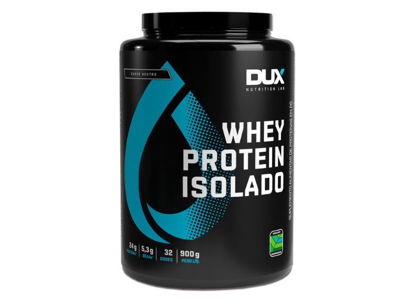 WHEY PROTEIN ISOLADO 900G - DUX NUTRITION - Sua Saúde Distribuidora