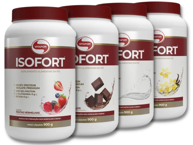 WHEY ISOLADO ISOFORT 900G - VITAFOR - Sua Saúde Distribuidora