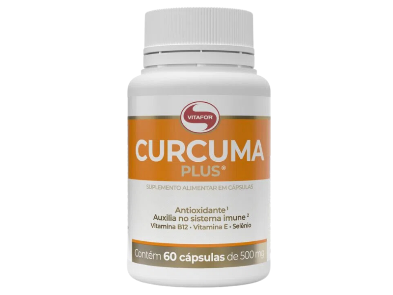 CURCUMA PLUS 60CAPS 500MG - VITAFOR - Sua Saúde Distribuidora