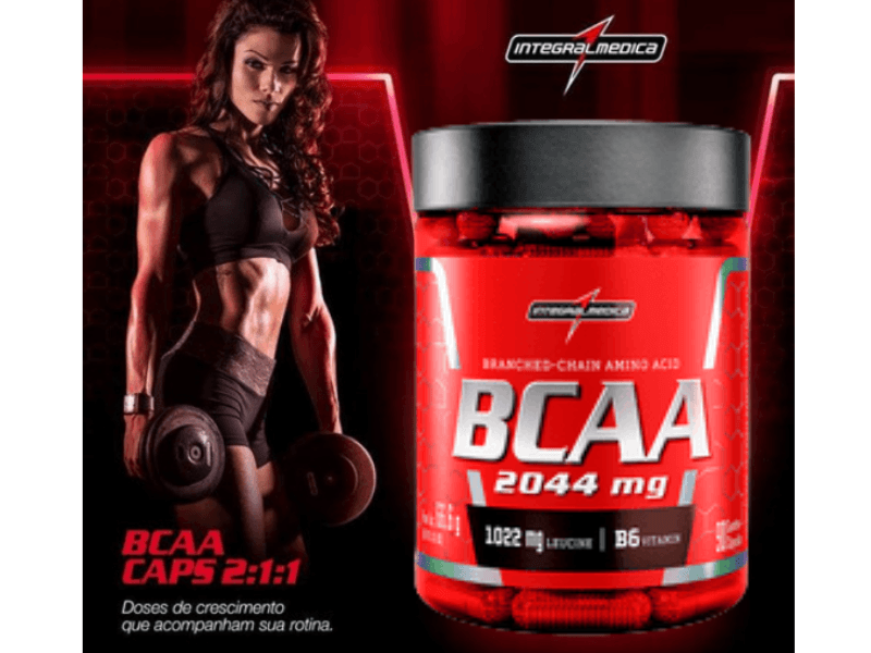 BCAA 2:1:1 90 CAPS 2044MG - INTEGRALMEDICA - Sua Saúde Distribuidora