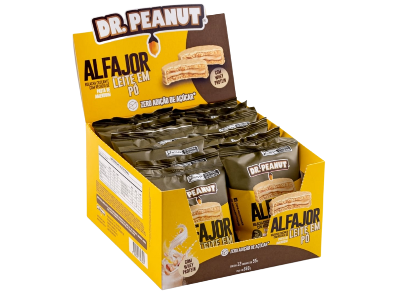 ALFAJOR 12UN 55G - DR. PEANUT - Sua Saúde Distribuidora