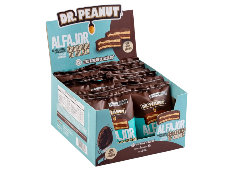 ALFAJOR 12UN 55G - DR. PEANUT - Sua Saúde Distribuidora