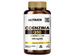 COENZIMA Q10 200MG 30CAPS - NUTRATA - Sua Saúde Distribuidora