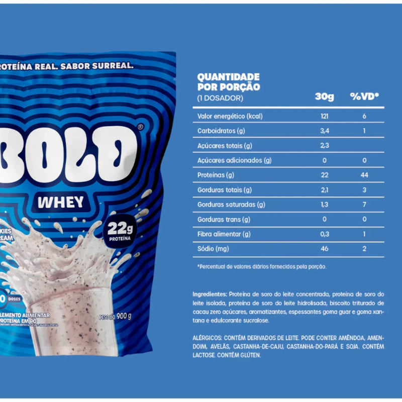 WHEY 3W REFIL 900G - BOLD
