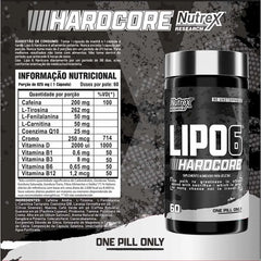 LIPO 6 HARDCORE 60CAPS - NUTREX