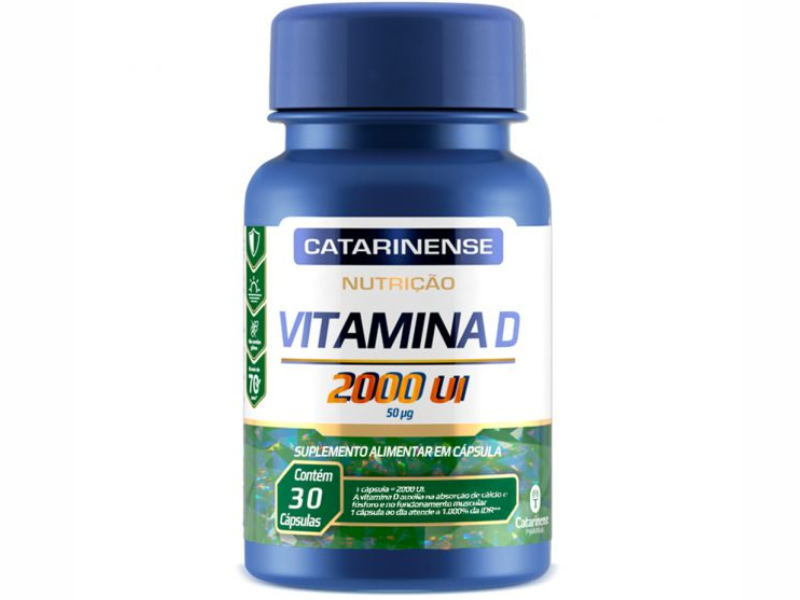 VITAMINA D 2000UI 30CAPS - CATARINENSE NUTRICAO
