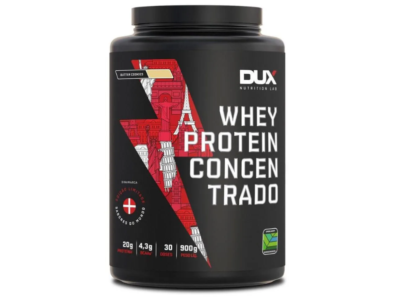 WHEY PROTEIN CONCENTRADO 900G - DUX NUTRITION