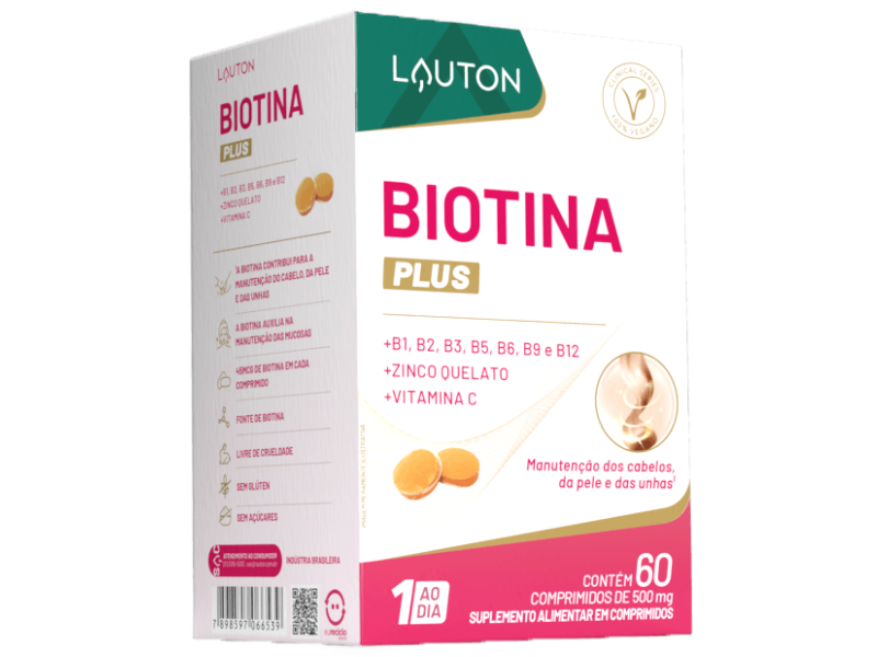 BIOTINA PLUS 45MCG 60 CAPS - LAUTON