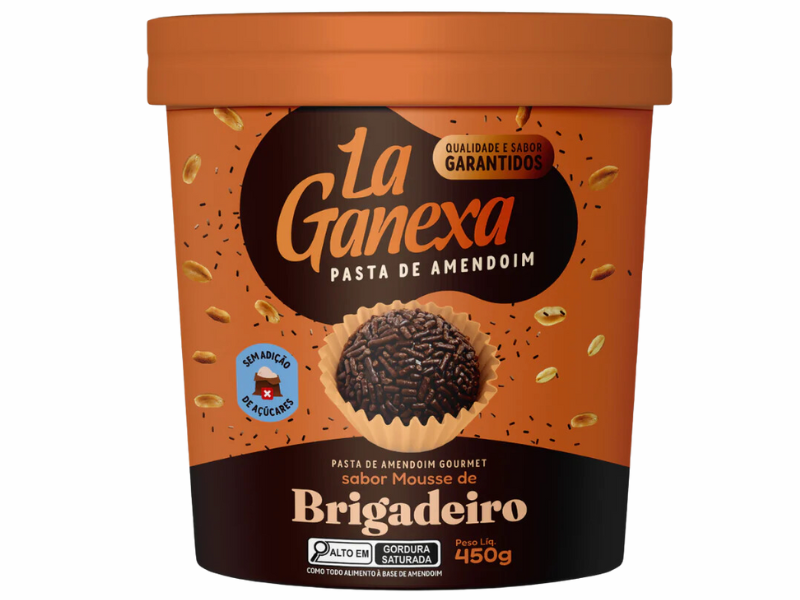 PASTA DE AMENDOIM INTEGRAL GOURMET 450G - LA GANEXA