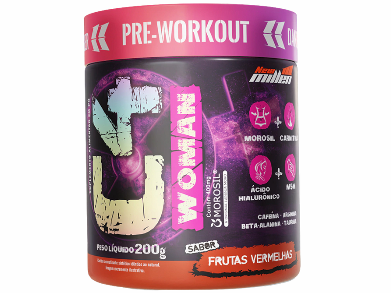PRE TREINO C4 WOMAN 200G - NEW MILLEN