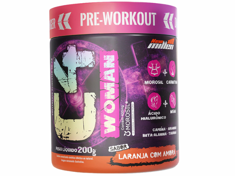 PRE TREINO C4 WOMAN 200G - NEW MILLEN