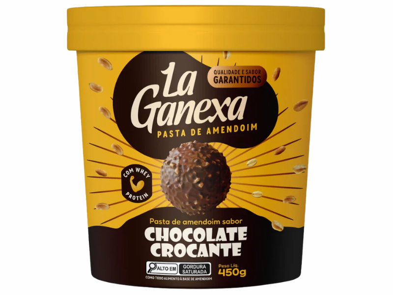 PASTA DE AMENDOIM INTEGRAL GOURMET 450G - LA GANEXA