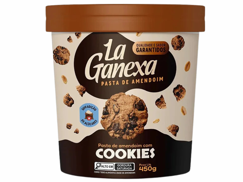 PASTA DE AMENDOIM INTEGRAL GOURMET 450G - LA GANEXA