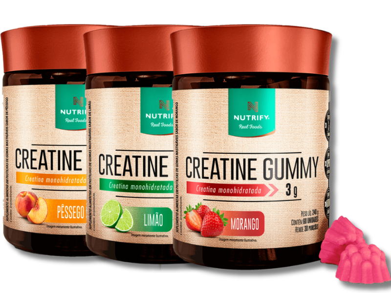 CREATINA GUMMY 60UN - NUTRIFY