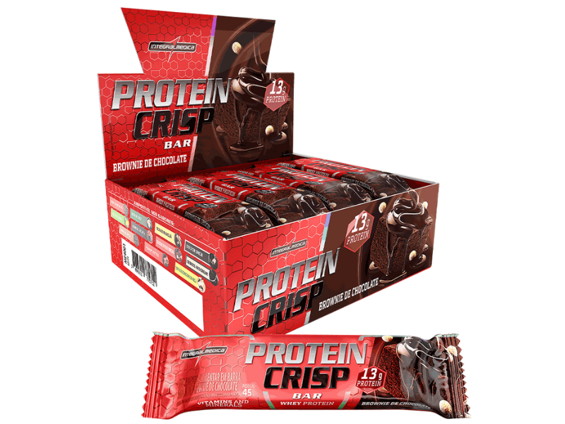 PROTEIN CRISP BAR 12UN 45G - INTEGRALMEDICA