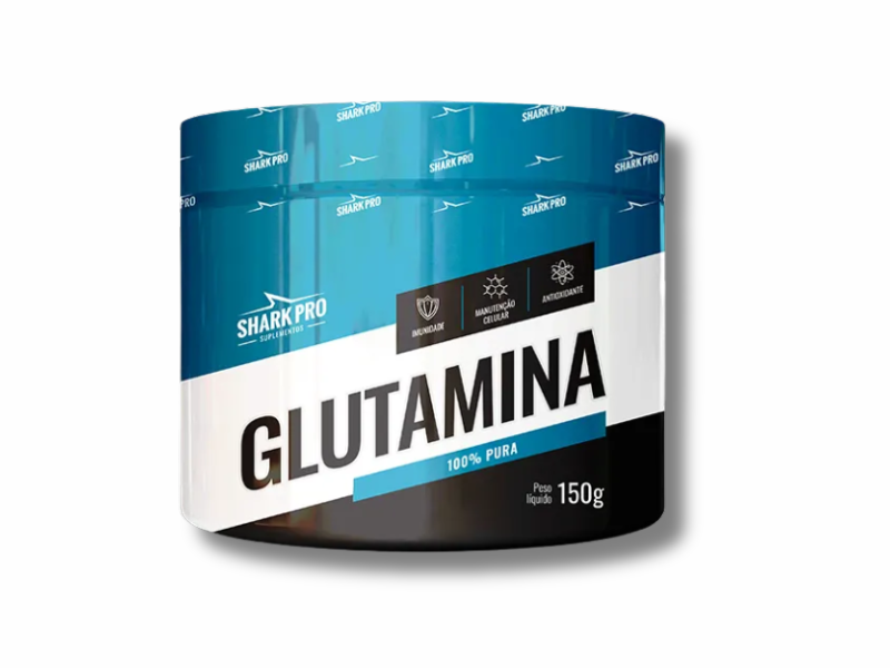 GLUTAMINA MICRONIZADA NATURAL 150G - SHARK PRO