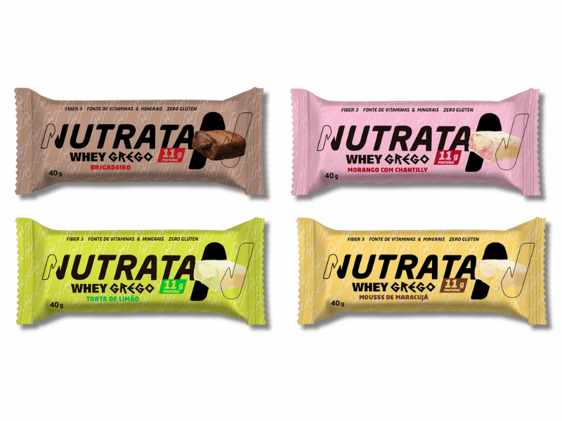 WHEY GREGO BAR 12UN 40G - NUTRATA