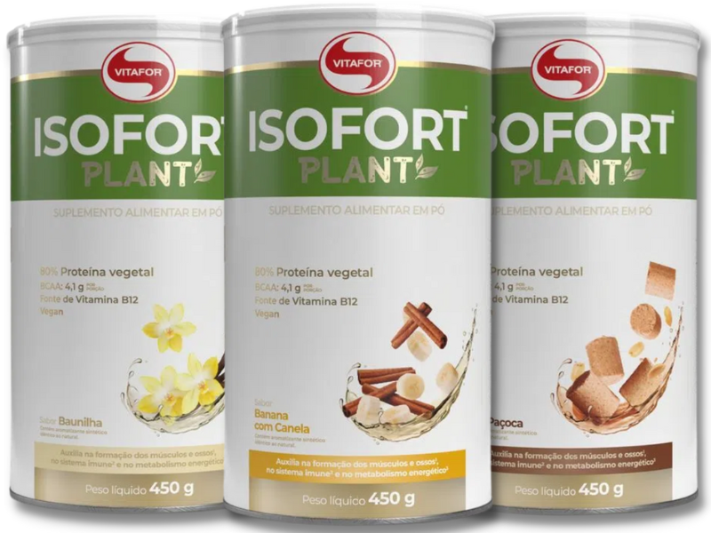 PROTEINA VEGANA ISOFORT PLANT 450G - VITAFOR