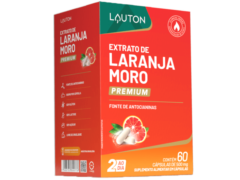 LARANJA MORO PREMIUM 60 CAPS - LAUTON