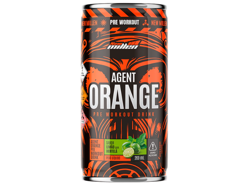 PRE TREINO AGENT ORANGE ENERGY 269ML - NEW MILLEN