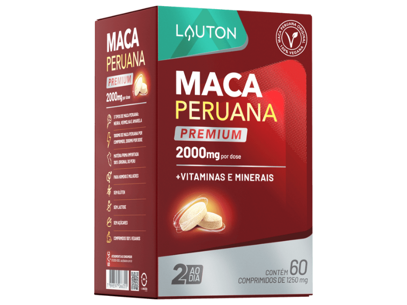 MACA PERUANA PREMIUM 2000MG 60CAPS - LAUTON