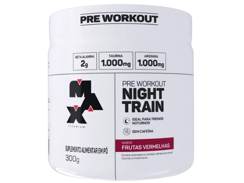 PRÉ-TREINO NIGHT (S/ CAFEINA) 300G - MAX TITANIUM