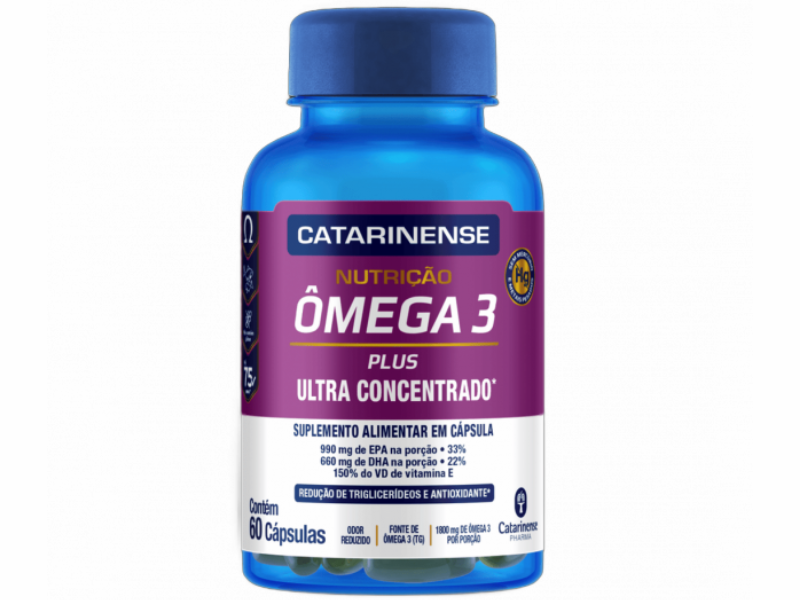 OMEGA 3 PLUS 60CAPS - CATARINENSE NUTRICAO