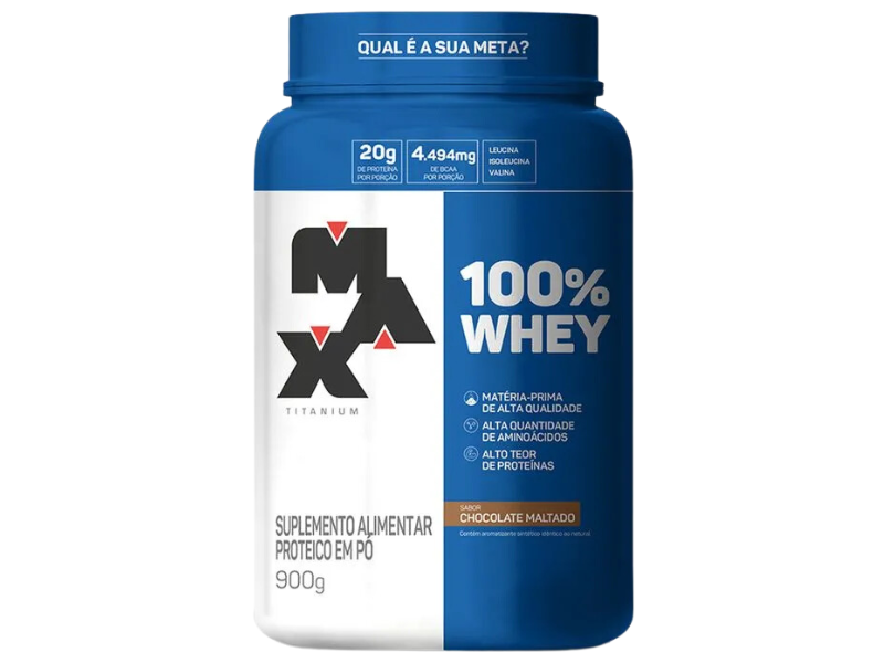 WHEY 100% 900G POTE - MAX TITANIUM