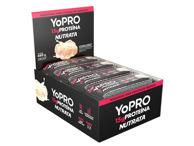 YOPRO BAR 12UN 55G - NUTRATA