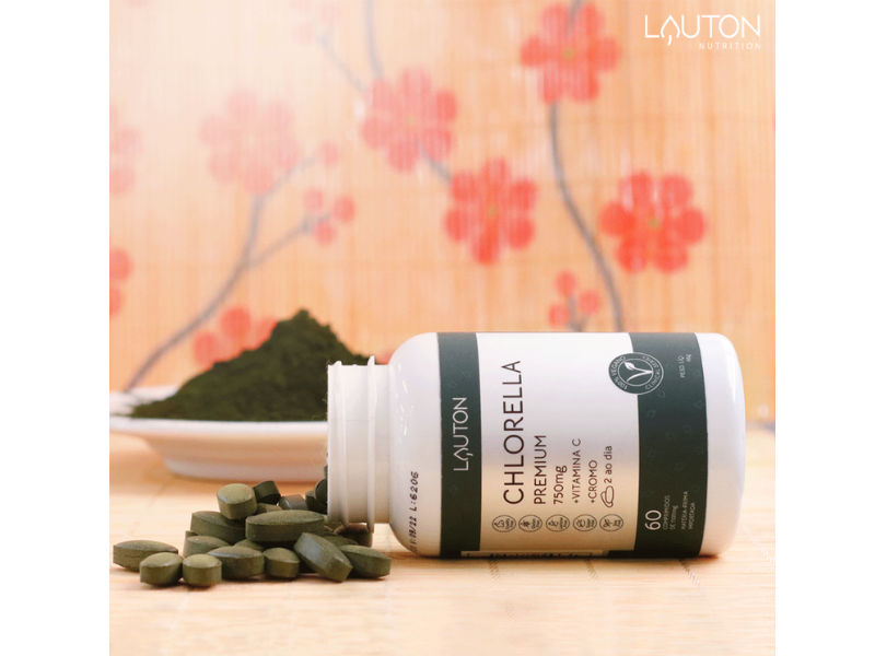 CHLORELLA PREMIUM 750MG 60CAPS - LAUTON - Sua Saúde Distribuidora