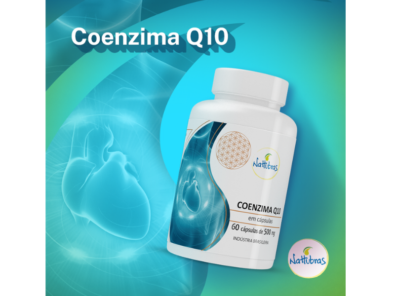 COENZIMA Q10 60CAPS 500MG - NATTUBRAS - Sua Saúde Distribuidora